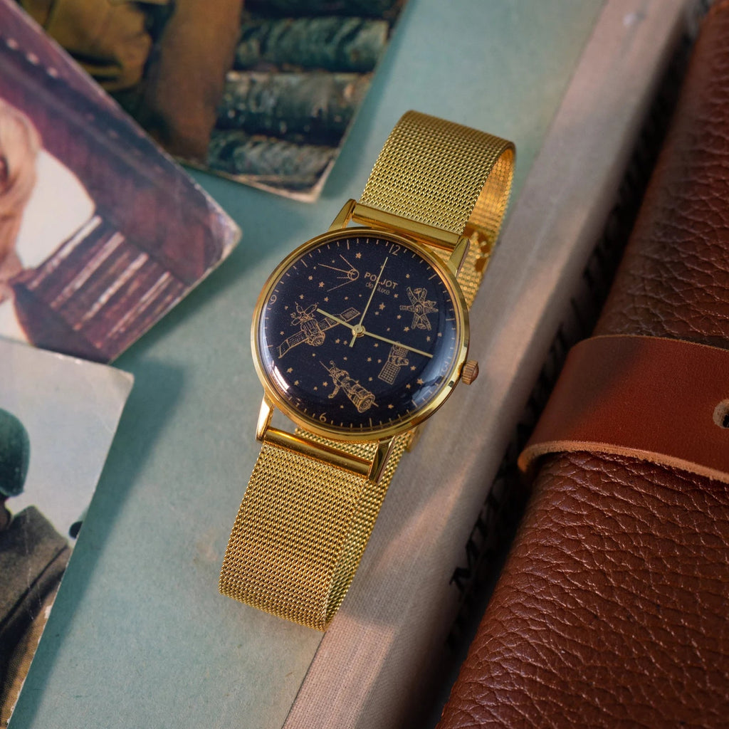 Vintage "Poljot De Luxe Space" Watch, Soviet Slim Watch - VintageDuMarko