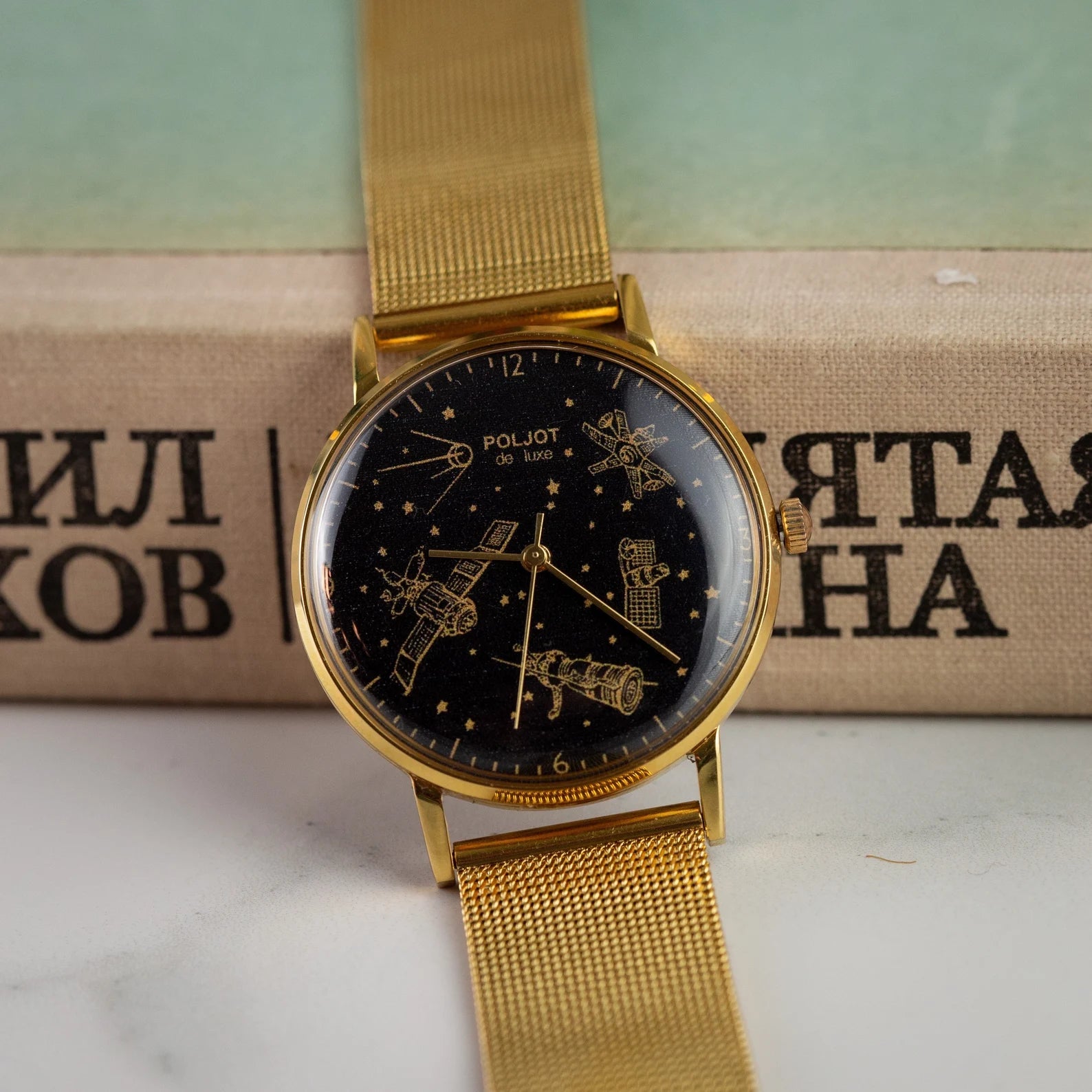 Vintage "Poljot De Luxe Space" Watch, Soviet Slim Watch - VintageDuMarko