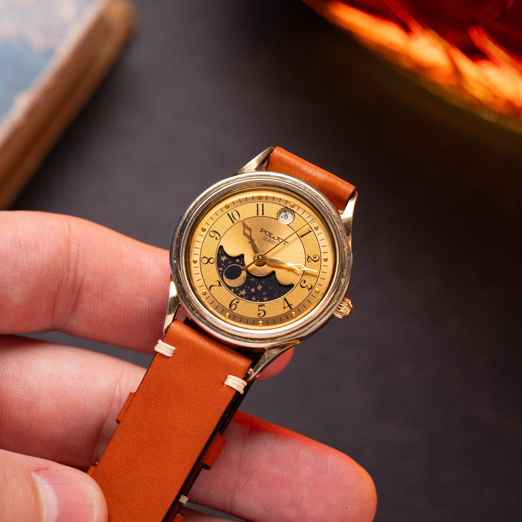 Vintage Poljot Sun & Moon Watch, Unisex Soviet watch - VintageDuMarko