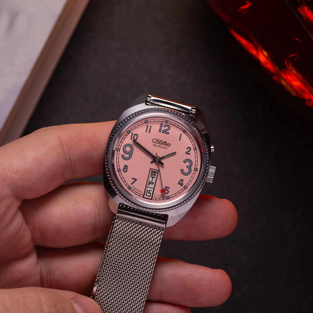 Vintage Rare Watch "Slava California", Men's Soviet Watch - VintageDuMarko