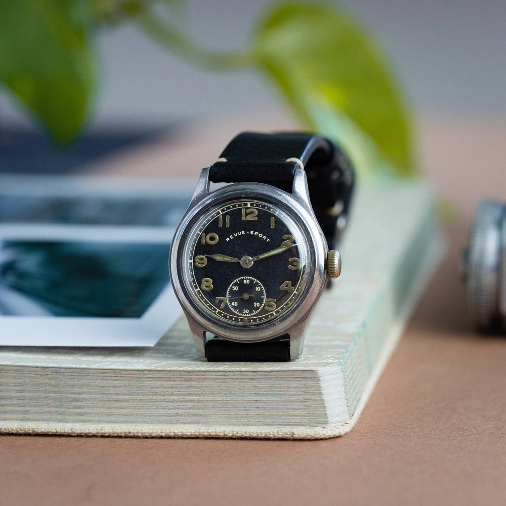 Vintage "Revue-Sport" WW2 Watch, Rare Swiss Watch - VintageDuMarko