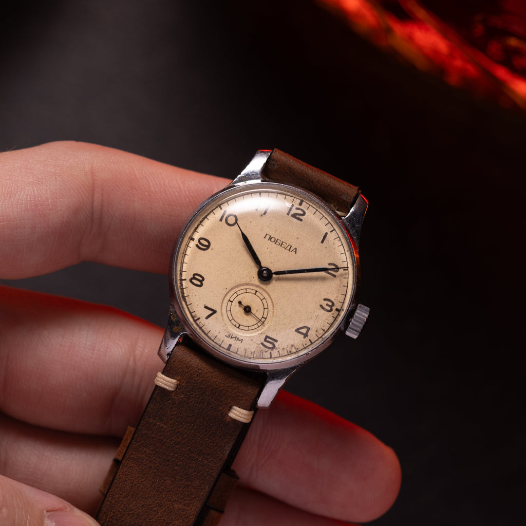 Vintage Soviet "Pobeda" Collectible Rare Mechanical Men's/Women's Watch from 1950's - VintageDuMarko