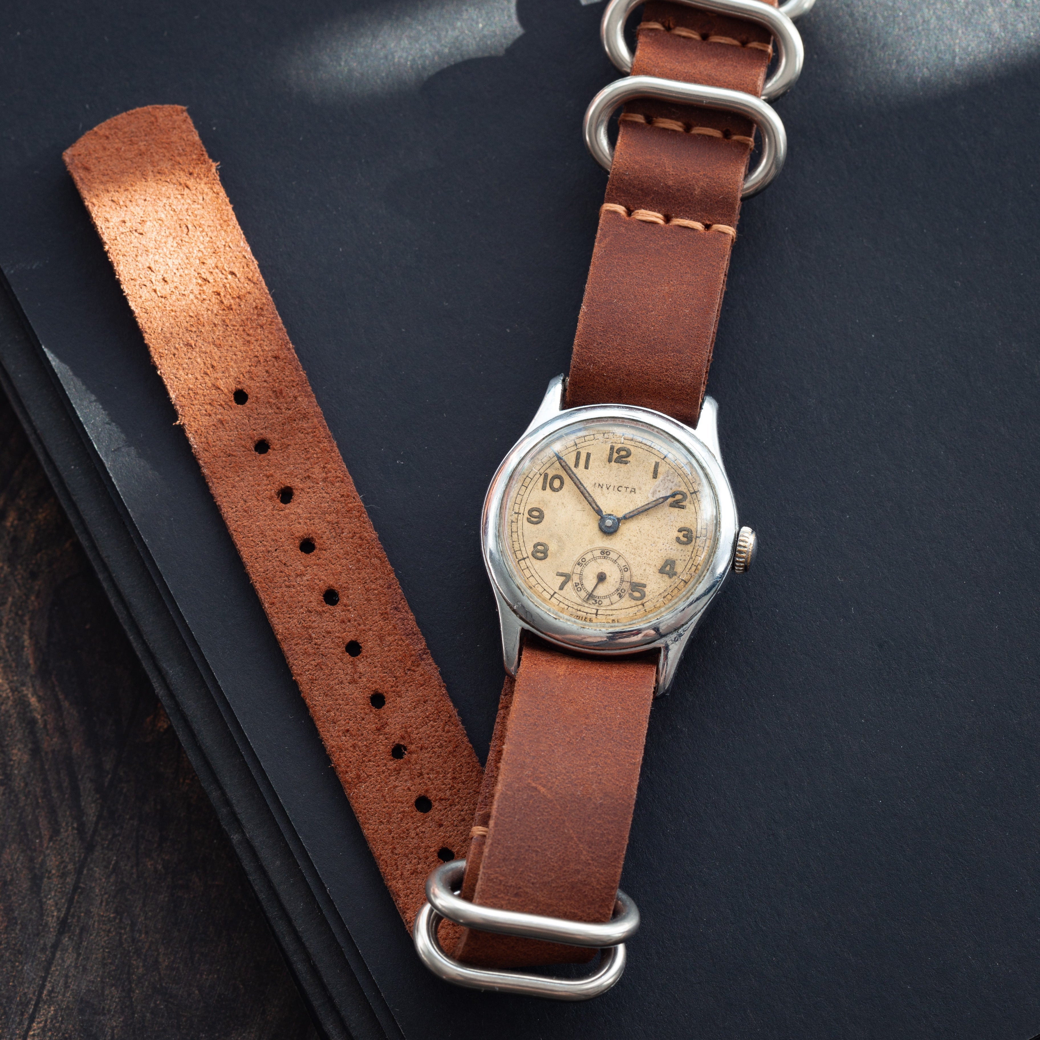 Vintage Swiss Military Watch "Invicta" - VintageDuMarko