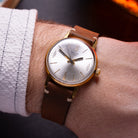 Vintage Thin Watch "Poljot De Luxe", Rare Original Soviet Movement - VintageDuMarko