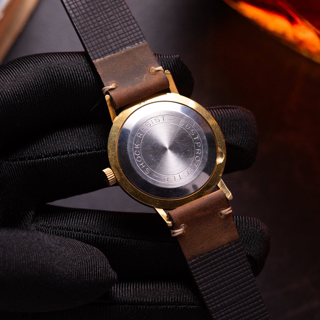Vintage Thin Watch "Poljot De Luxe", Rare Original Soviet Movement - VintageDuMarko