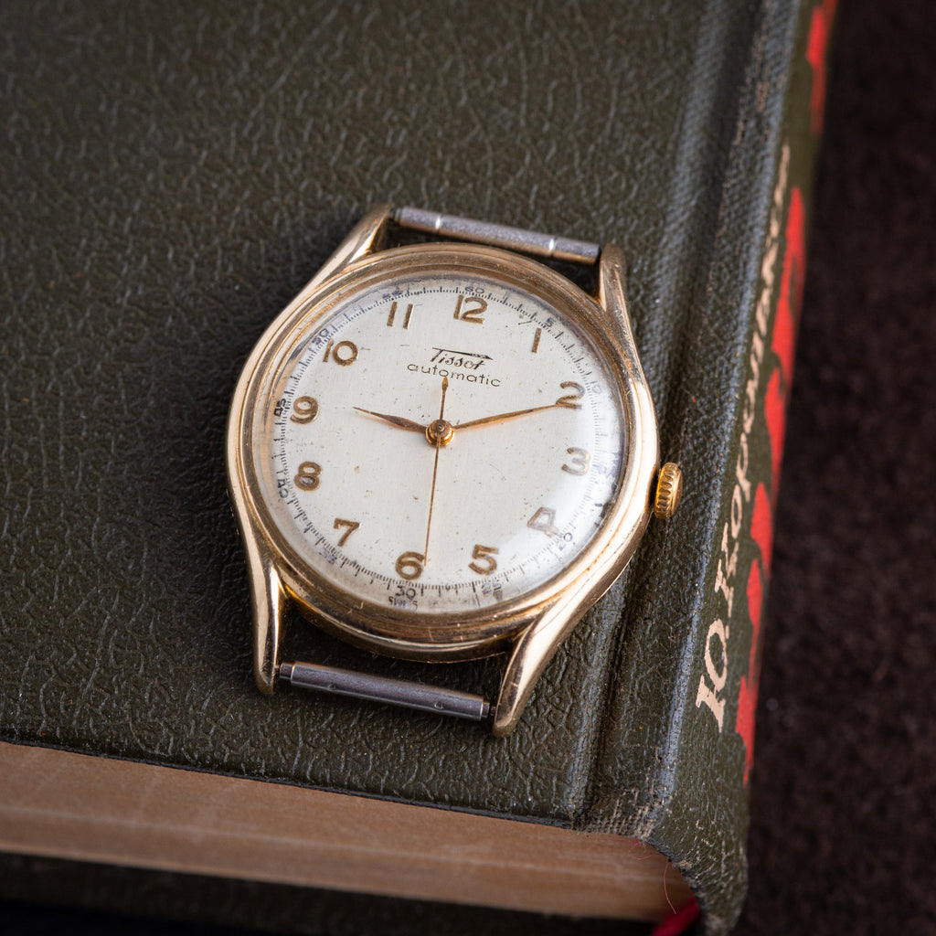 Vintage "Tissot Bamper" Automatic Watch, 14K Gold Plated, Swiss Men's Watch - VintageDuMarko