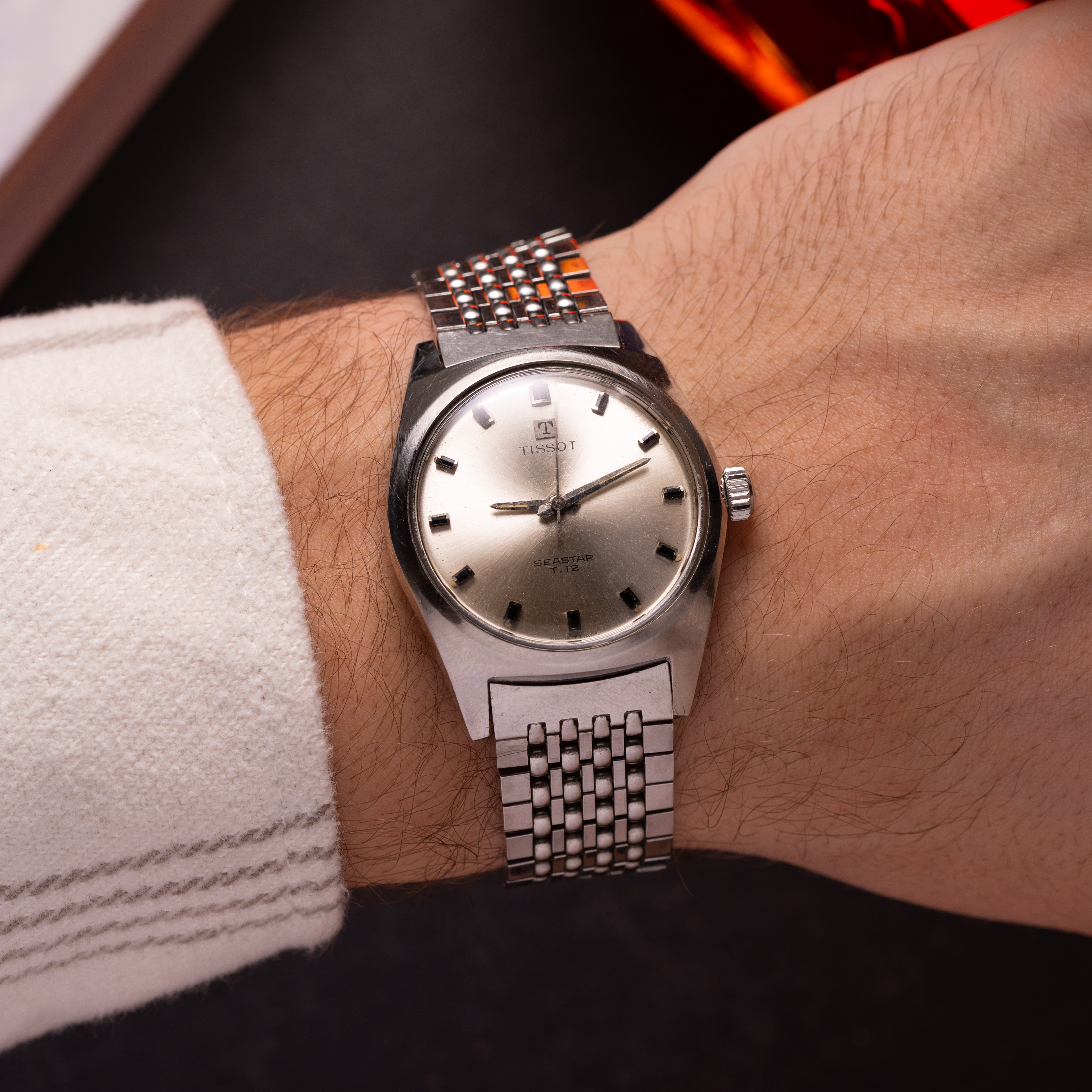 Vintage TISSOT Seastar T12, Beads Of Rice Strap - VintageDuMarko