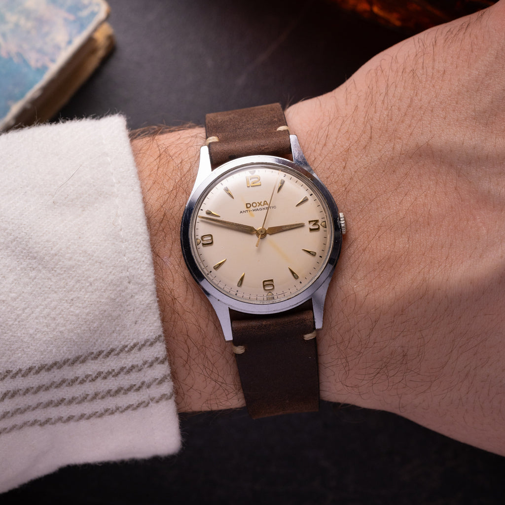 Vintage watch "Doxa" Calatrava dial, Original military watch - VintageDuMarko