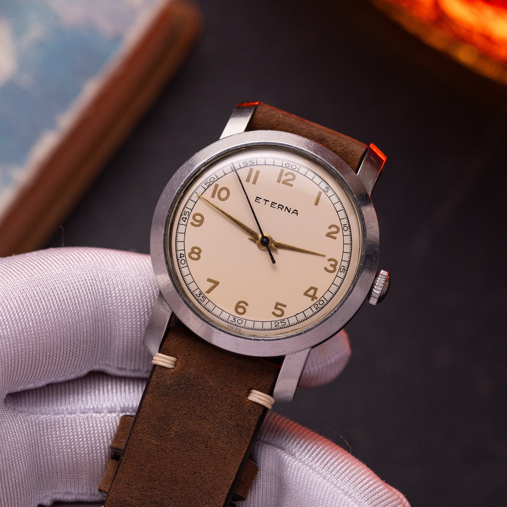 Vintage watch "ETERNA" Jumbo 38 mm, Cal. 852 from 1950's - VintageDuMarko