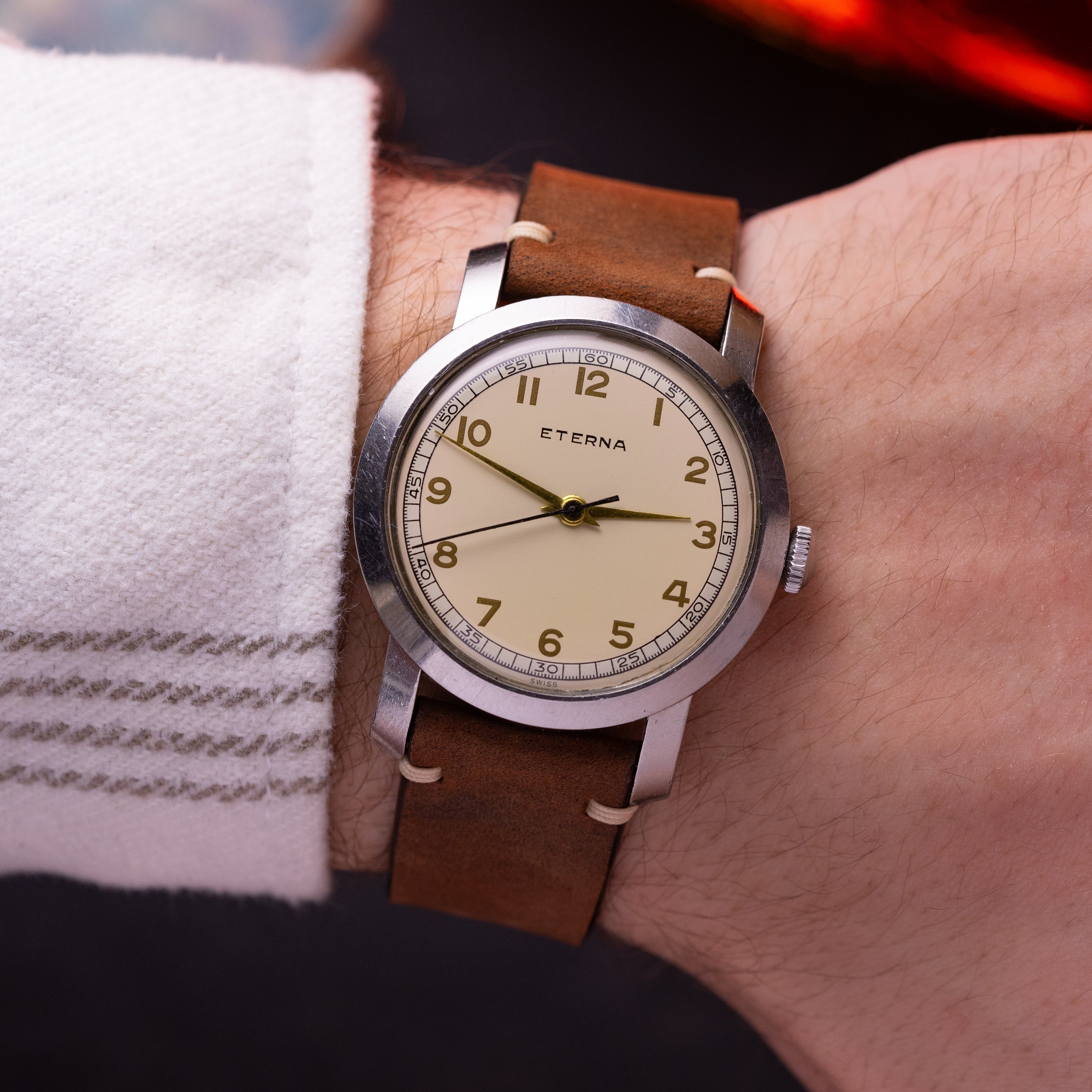 Vintage watch "ETERNA" Jumbo 38 mm, Cal. 852 from 1950's - VintageDuMarko