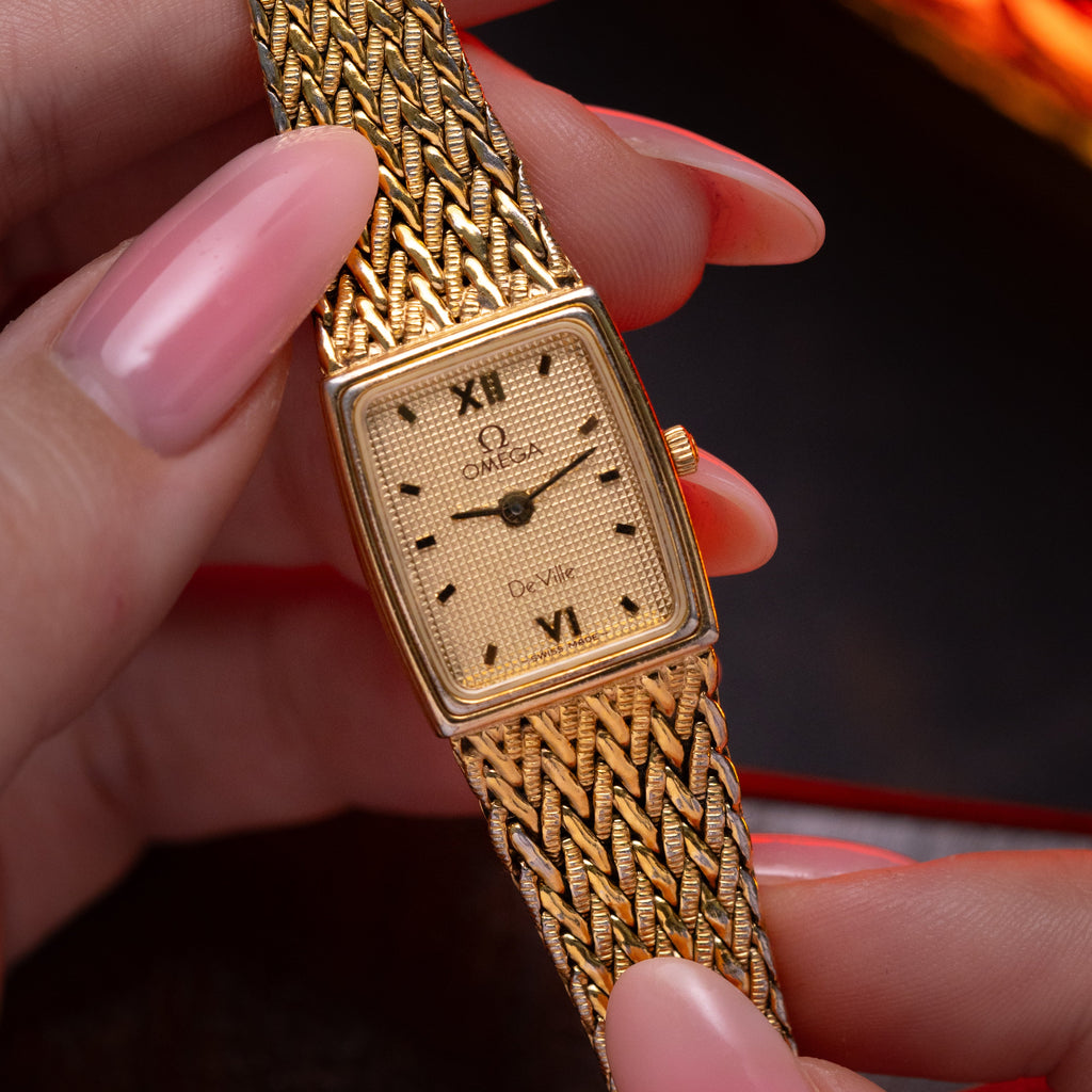 Vintage watch Omega De Ville, Premium gold plated watch - VintageDuMarko