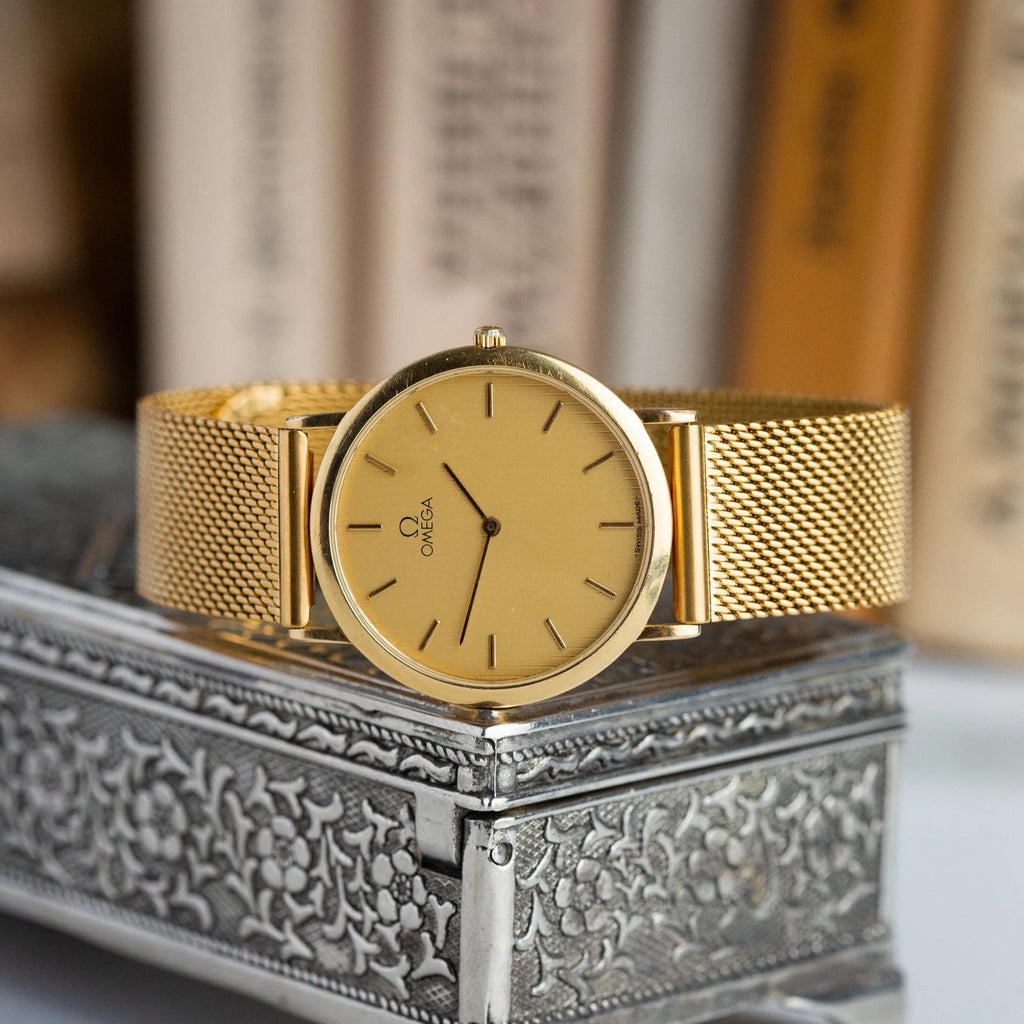Vintage Watch "Omega De Ville Quartz", Swiss Watch, Slim Unisex Wrist Watch - VintageDuMarko