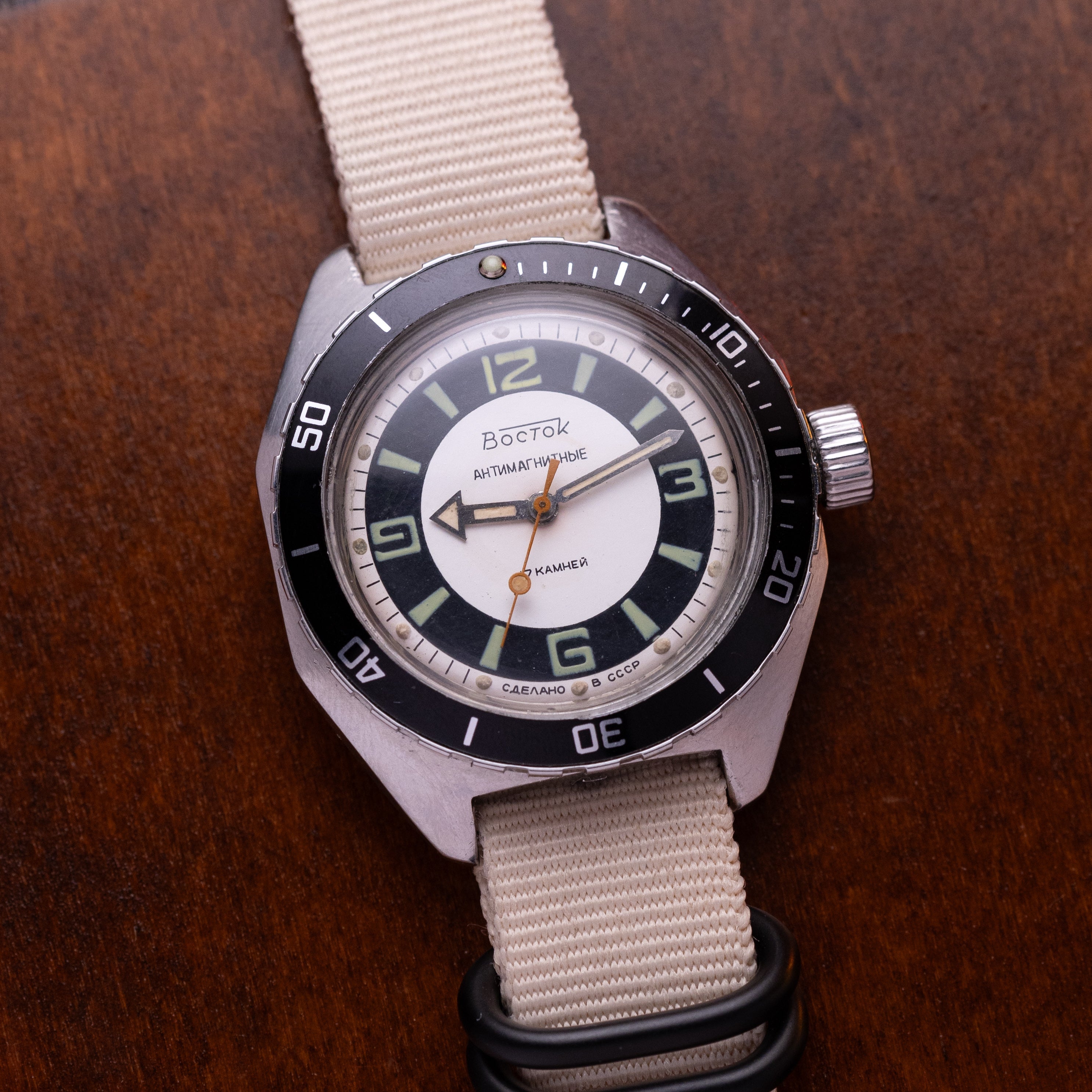 Vintage watch "Wostok" (Vostok) Amphibia, Diver watch - VintageDuMarko